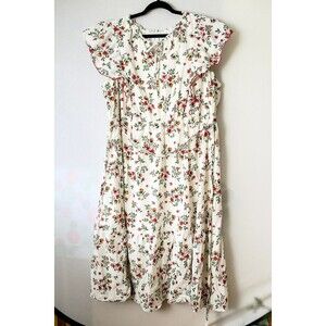 Lauren Conrad Floral Maxi Dress Women's Plus 3X Cottage Prairie Fairy